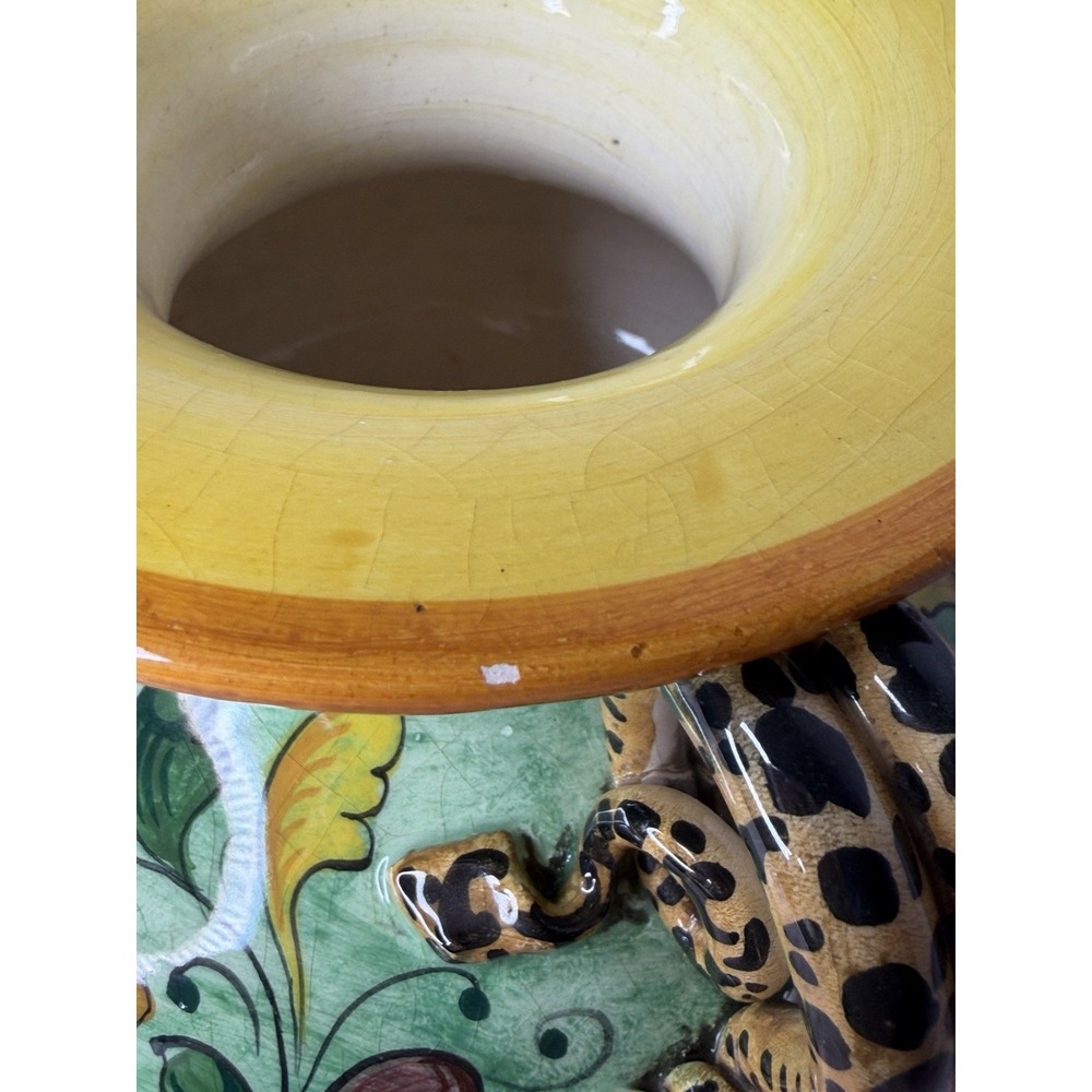 Vintage‎ Italian Majolica Jardiniere / Centerpiece Bowl - Picture 7 of 12